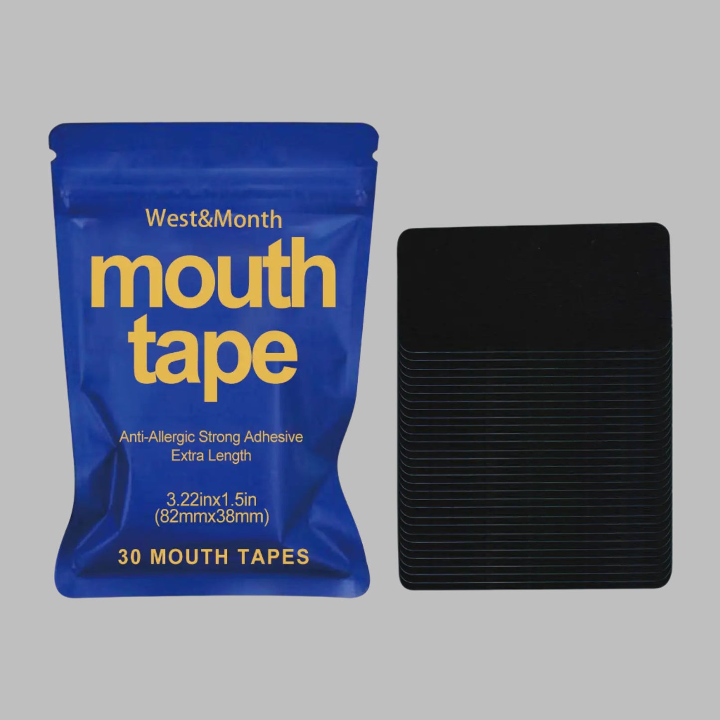 West Month Mouth Tape, Ease Mouth Breathing Prevent Snoring Shut Mouth Care For Sleep Patch